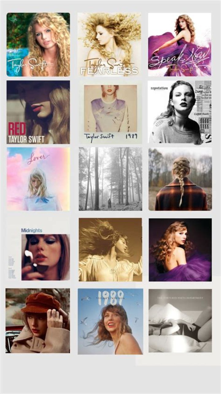All Taylor Swift album covers in order