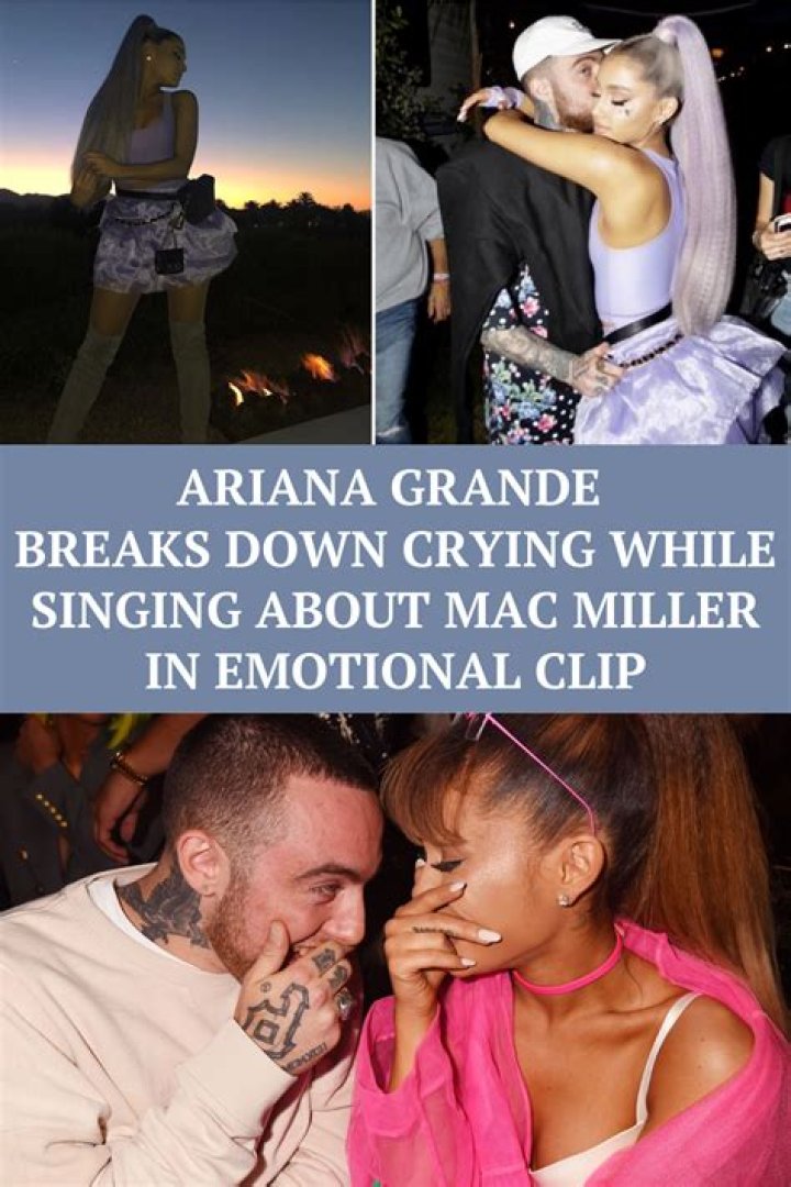 Ariana Grande Breaks Down Crying During Mac Miller Tribute