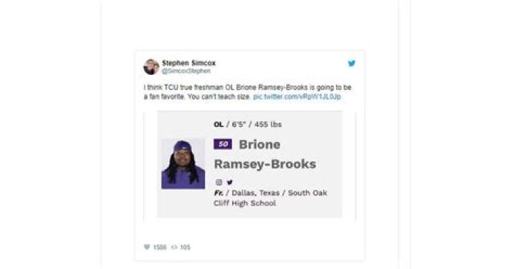 Brione Ramsey Brooks 40 Time, Bench Press and Draft Profile