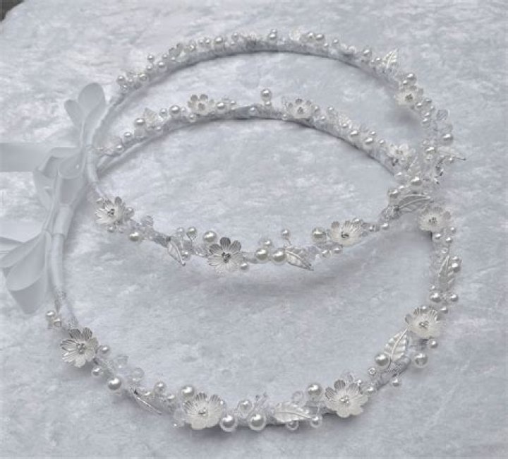 Rose Gold Elegant Spiral Stefana with Swarovski Crystals — Blessed Celebration