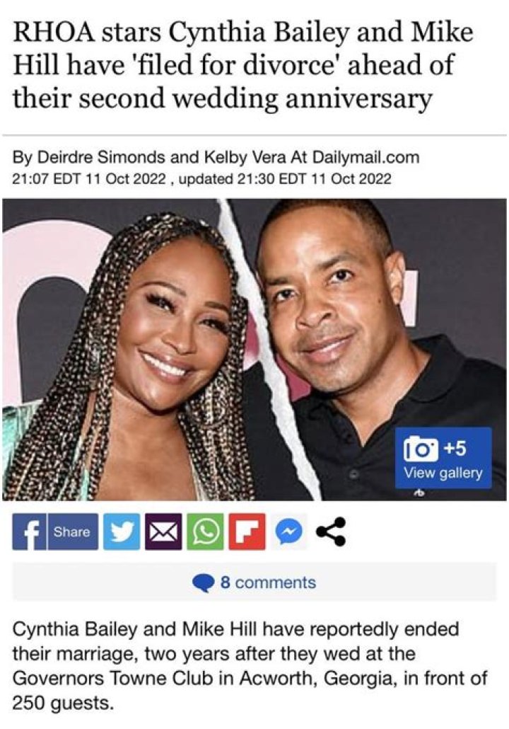 Cynthia Bailey And Mike Hill Give More Details About Their Wedding Planning Process