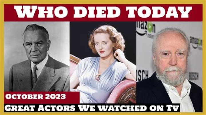 Famous People Who Died on October 6
