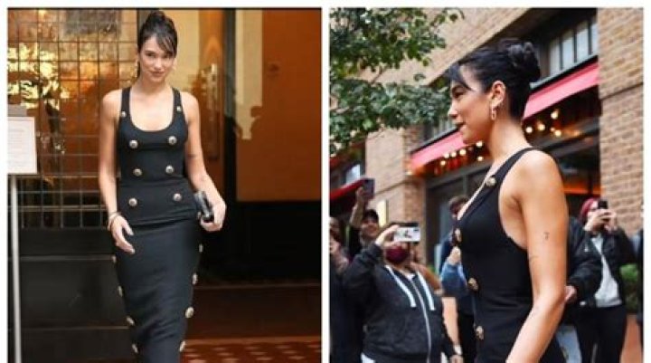 
Dua Lipa stands out in black dress as she made her way to the George Clooney Foundation 