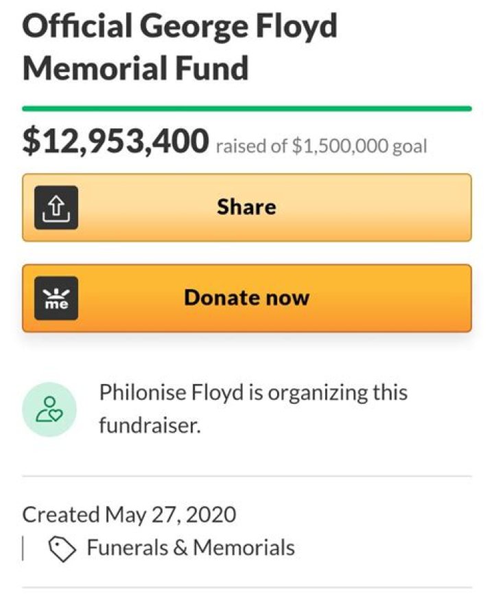 George Floyd’s Memorial Page On GoFundMe Sets Record For Most Donations In The Platform’s History