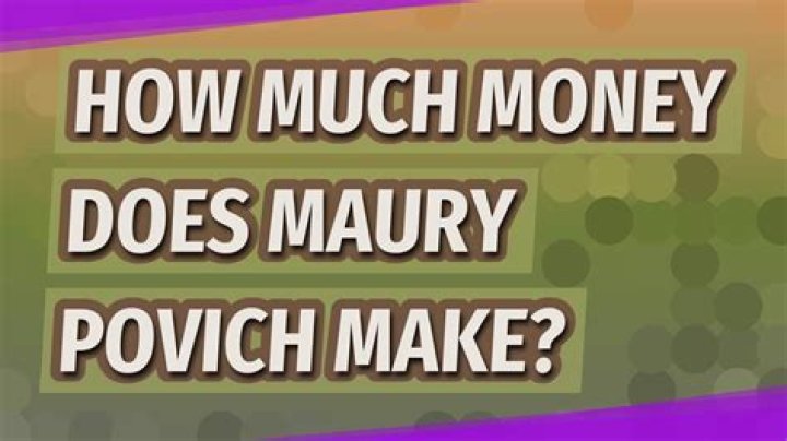 
How Much Money Does Maury Povich Make? Latest Income Salary
