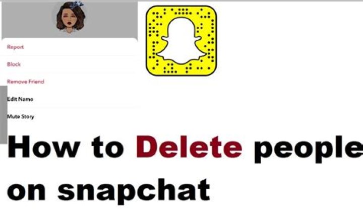 How to delete people on snapchat