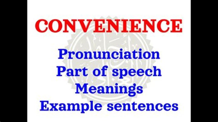 How to pronounce convenience