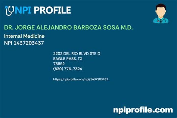 Dr. Jorge Barboza Sosa, MD – Eagle Pass, TX