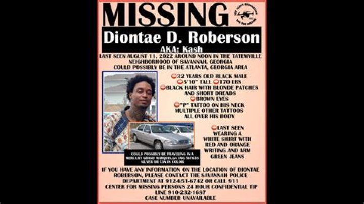 Missing Diontae Robertson Vehicle Found