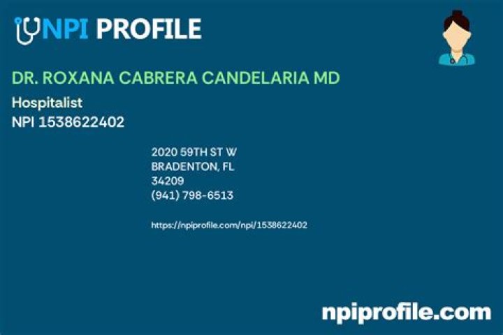 Dr. Roxana Cabrera Candelaria, MD – Bradenton, FL