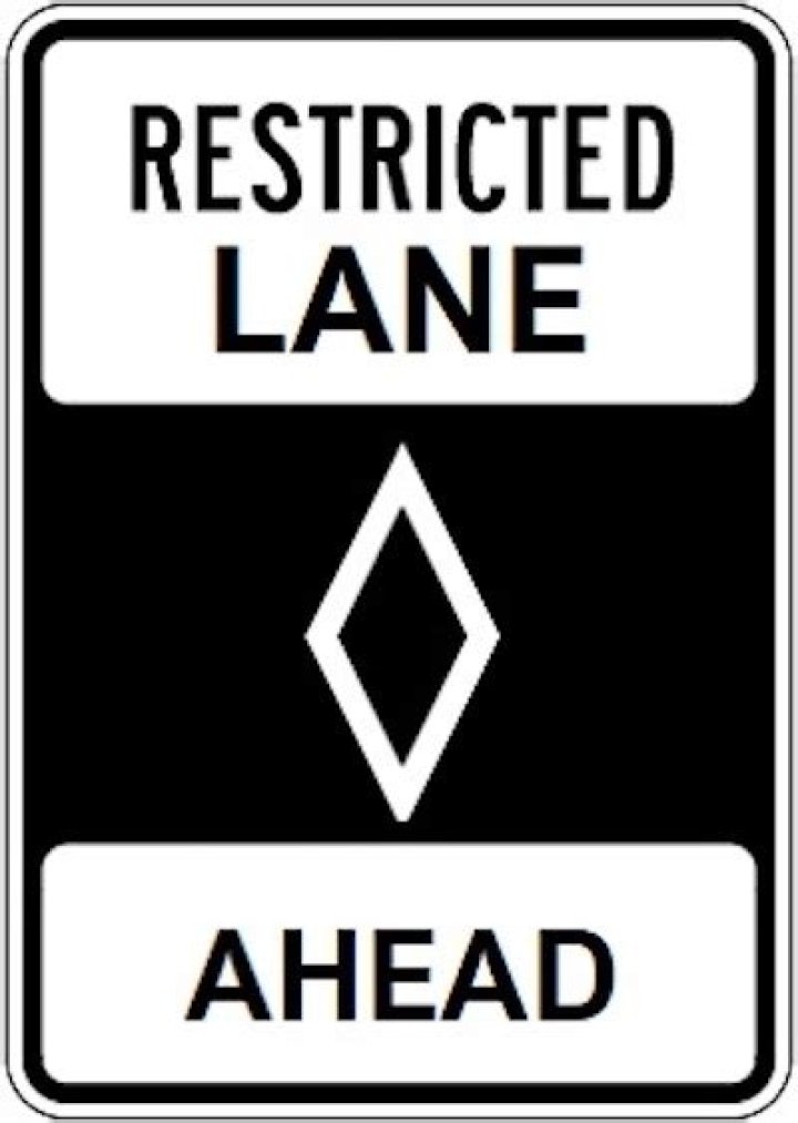 What is a restricted lane