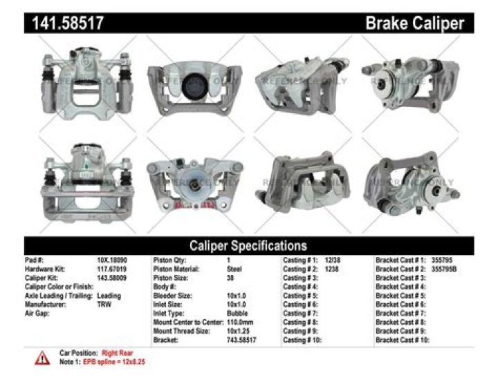 What is a semi loaded caliper