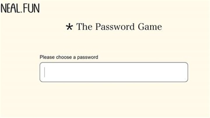 What is ‘The Password Game’ on neal.fun, the Internet’s newest viral browser game?