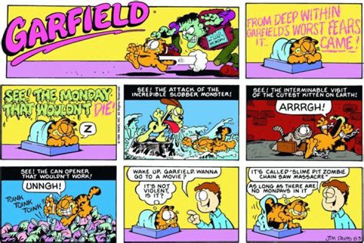 Why does Garfield hate Mondays?