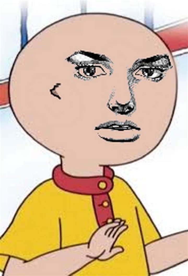 Why is Caillou bald?